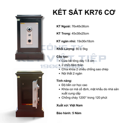 Két Sắt KR76 A - Cơ Không Đổi Mã