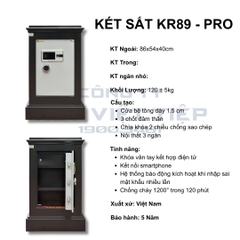 Két Sắt KR89 Pro - Vân Tay Điện Tử