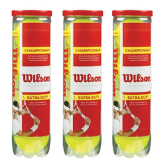 BÓNG TENNIS WILSON CHAMPIONSHIP EXTRA DUTY 4 QUẢ ỐNG ĐỎ