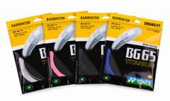 CƯỚC CẦU LÔNG YONEX BG65 TITANIUM SỢI 10 M