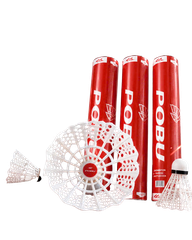 ỐNG CẦU LÔNG NHỰA POBU 12 QUẢ