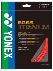 CƯỚC CẦU LÔNG YONEX BG65 TITANIUM SỢI 10 M