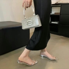 G100 Giày sandal búp bê nữ Bonita Shoes đính hột đá mica 3 cm - NS1