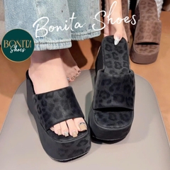 N1 Dép xuồng bánh mì quai ngang M2 mút phồng cao 10 Cm DéP Nữ Shoes