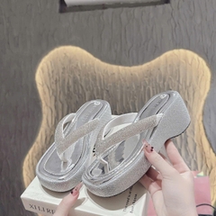NS2 Dép xuồng quai đá kẹp Tgiac đế cao 5 cm - Bonita Shoes-BM263