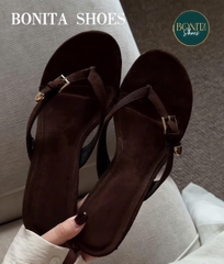 G501 Cao gót nữ Bonita Shoes quai Kẹp KHÓA gài cao 7cm - NS1