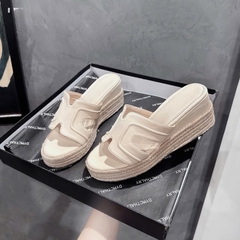 BMC19 Dép xuồng nữ đế cối Bonita Shoes quai H mềm đế cao 7 cm và 9 cm P - NS2