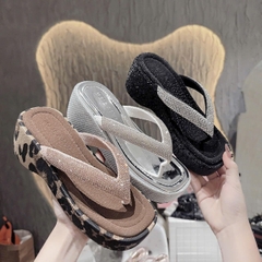 NS2 Dép xuồng quai đá kẹp Tgiac đế cao 5 cm - Bonita Shoes-BM263
