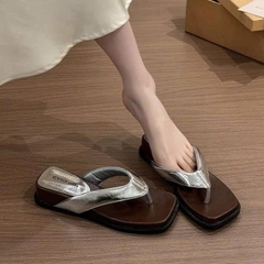 BM251 Dép bệt nữ Bonita Shoes quai phồng mũi vuông gót thấp thoải mái 3 cm - NS12