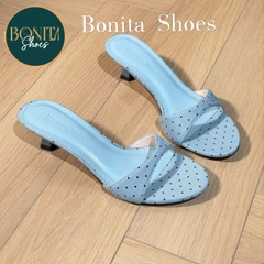 G506 Cao gót nữ Bonita Shoes CHẤM BI quai ngang cao 5cm - NS1