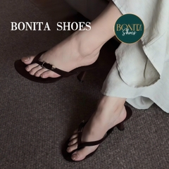 G501 Cao gót nữ Bonita Shoes quai Kẹp KHÓA gài cao 7cm - NS1