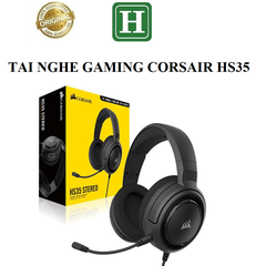 Tai nghe Chụp Tai Gaming Corsair HS35 Stereo Carbon hàng chính hãng BH 6 tháng