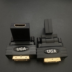 Đầu chuyển DVI sang HDMI xoay 360 độ, hàng chính hãng UGA, Bảo hành 12 tháng