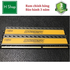 RAM TẢN NHIỆT CRUCIAL BALLISTIX tactical (vàng) 4GB DDR3 BUS 133