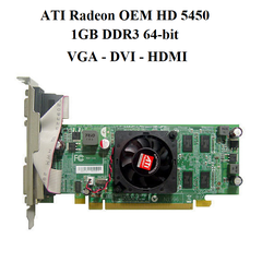 card TI Radeon OEM HD 5450 1GB DDR3 64-bit