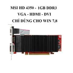 [Win 7,8]  Card màn hình MSI HD4350 DDR3 512Mb - 1GB - hàng tháo máy BH 3 tháng