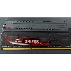RAM TẢN NHIỆT 8GB DDR3 BUS 1333 overclock 1600 ram bộ hiệu G SKILL SNIPER, hàng tháo máy chính hãng bảo hành 6 tháng