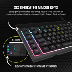 Bàn Phím Gaming RGB CORSAIR K55 RGB Pro, K55 RGB Pro XT - hàng chính hãng BH 12 tháng