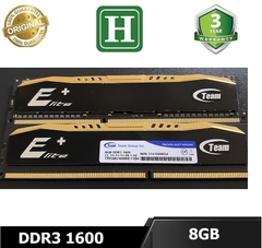 Ram Tản Nhiệt 8GB DDR3 bus 1600, hiệu Team Group Elite, bảo hành 36 tháng