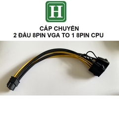 Cáp chuyển nguồn 2 đầu 8pin VGA sang 1 đầu 8 Pin CPU