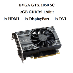 CARD EVGA GTX 1050 SC (1FAN) 2gb