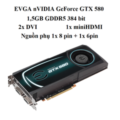 CARD EVGA GTX 580 - 1.5GB