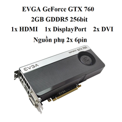 CARD EVGA GTX 760 1 fan 2GB
