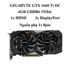 card GIGABYTE GTX 1660Ti - 6gb d6