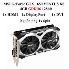 CARD MSI GTX 1650 VENTUS XS OC (DDR6) 4GB