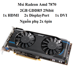 CARD MSI HD 7870 OC - 2D5