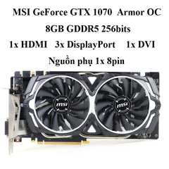 CARD MSI GTX 1070 ARMOR 8GD5