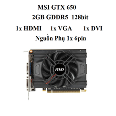 card MSI GTX 650 2GB