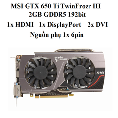card MSI GTX 650 Ti Boost Gaming TFIII OC 2gb d5