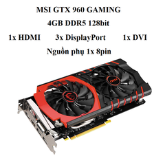 CARD MSI GTX 960 GAMING 4GB DDR5
