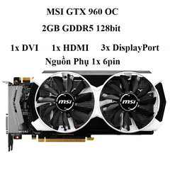 card MSI GTX 960 oc 2gb d5