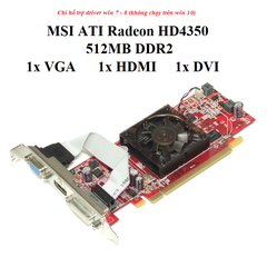 card MSI R4 350 - 512mb ddr2
