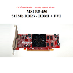card MSI R5 450  - 512mb d3