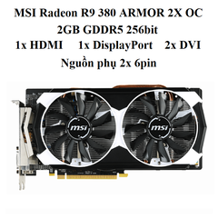 card MSI Radeon R9 380 armor 2GD5T OC