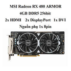 CARD MSI RADEON RX480 ARMOR 4GD5