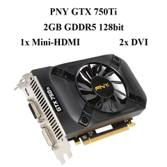 card PNY GTX 750TI 2GBD5