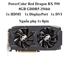 card PowerColor Red Dragon RX 590 - 8gb