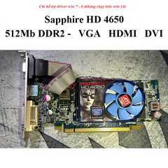 card Sapphire HD 4650 - 512mb ddr2
