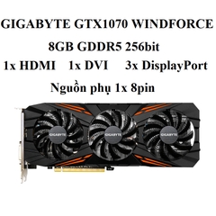 Card màn hình Dell Nvidia GTX 1070, 8GB GDDR5 256bit, hàng zin tháo máy BH 6 tháng