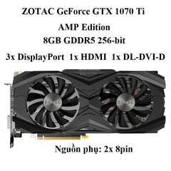 ZOTAC GTX 1070Ti 8gb dr5 2 fan