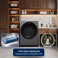 Máy giặt sấy cửa trước HITACHI Inverter Giặt 12 kg / Sấy 8 kg - BD_D120XGV_MAG