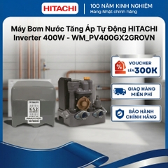 Máy bơm nước tăng áp tự động HITACHI Inverter 400W - WM_PV400GX2GROVN