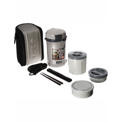 Hộp cơm giữ nhiệt Tiger 3 ngăn LWU-B200 - Dung tích 1.4L - Hàng chính hãng