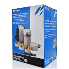 Hộp cơm giữ nhiệt Tiger 4 ngăn 1.48L - Công nghệ cách nhiệt chân không -LWU-F200 - Hàng chính hãng