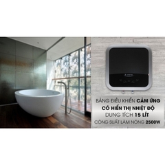 Bình nước nóng gián tiếp Ariston Andris 2 15L _ Phím chạm cảm ứng _ AN2_15TOP_WIFI Hàng chính hãng