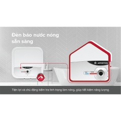 Bình nước nóng gián tiếp Ariston Andris 2 30 Lít - Bình vuông - AN2-30R2.5FE - Hàng chính hãng